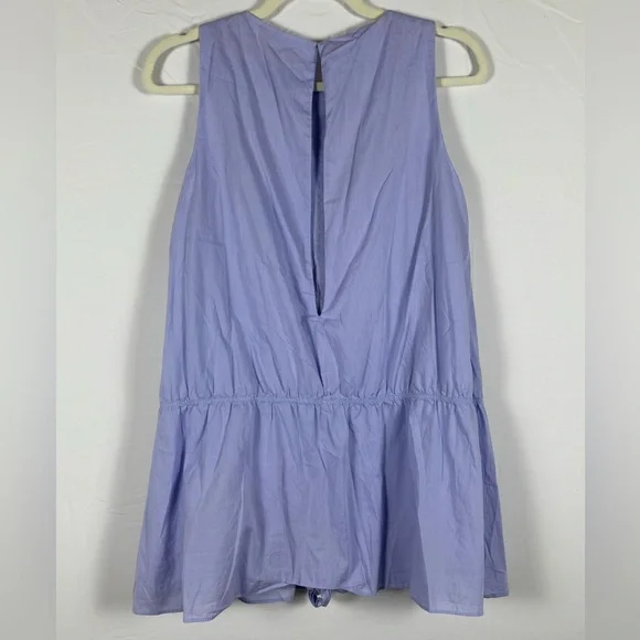 NWOT Zara Soft Blue Mini Romper Dress- S - Picture 9 of 14